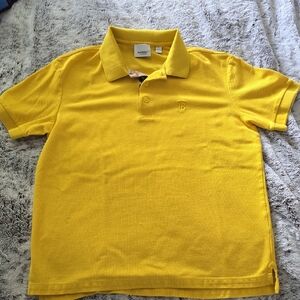 Burberry Yellow Polo Shirt Classic Style